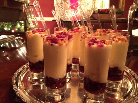 Orange Zested Creme Patisserie w. Pomegranate and Amaretti